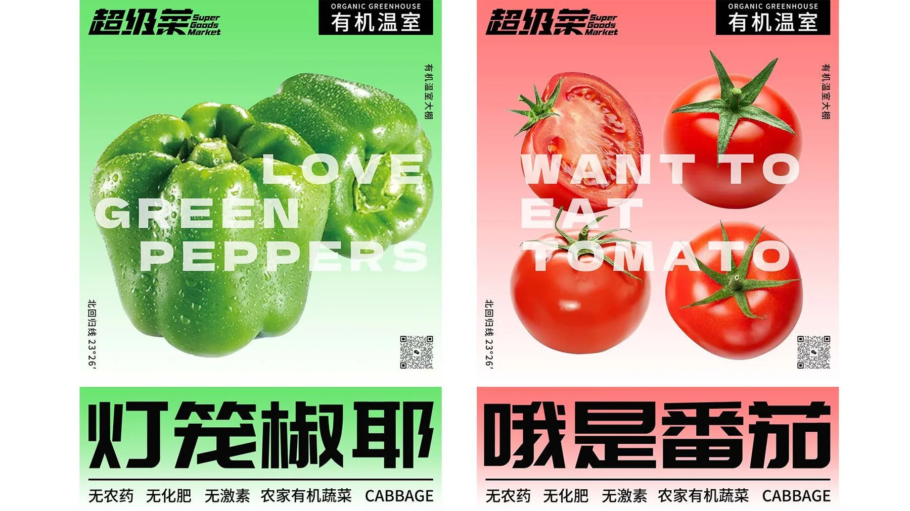 超级菜青椒番茄海报